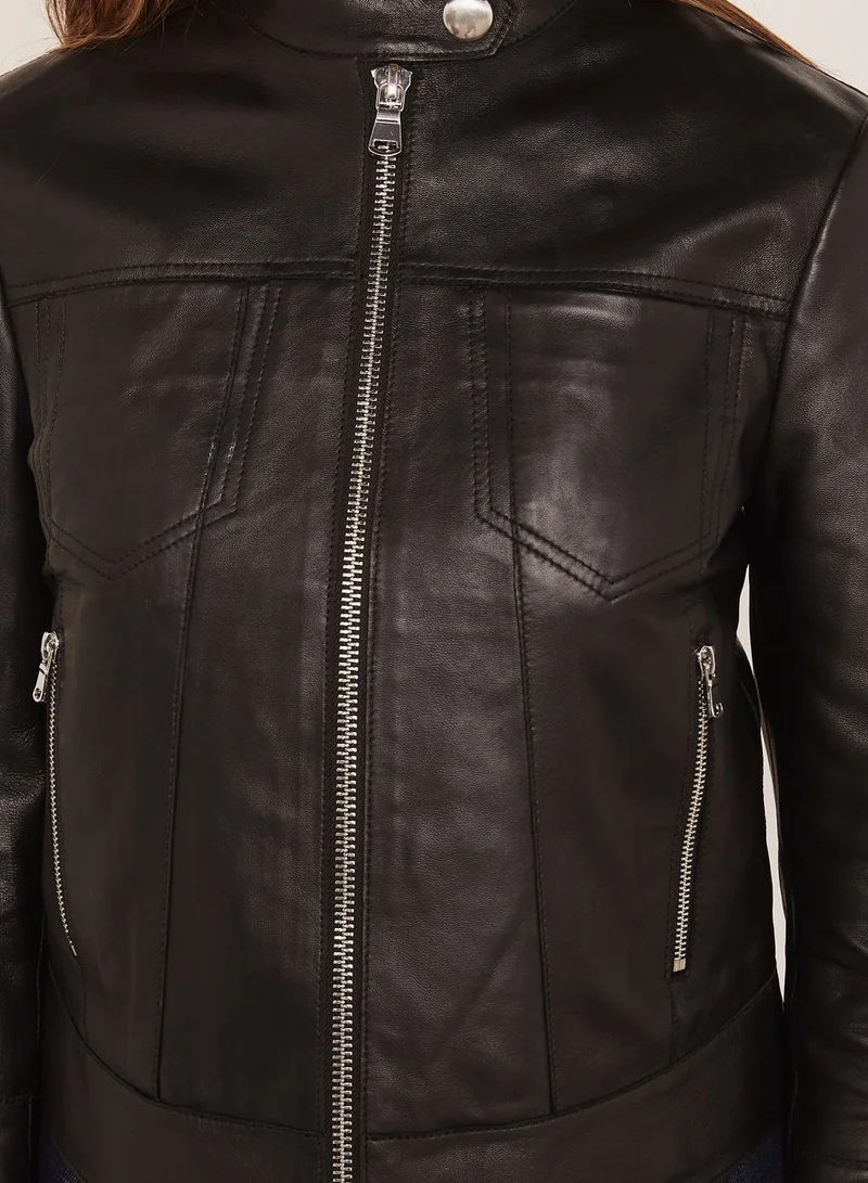 Sportmax Code Pontente Leather Look Jacket