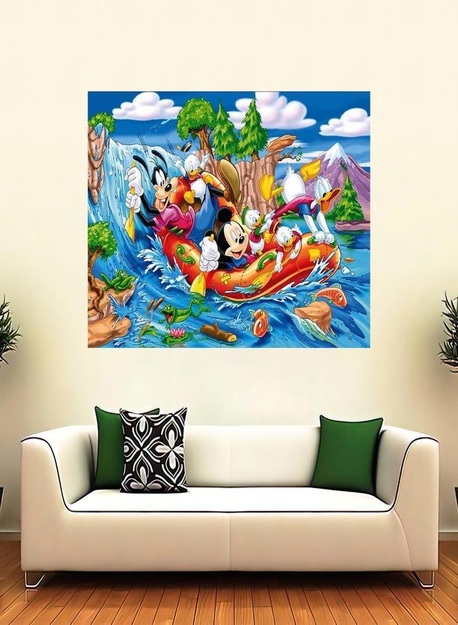 wallpics® Mickey Mouse Cartoon Painting Poster Waterproof Vinyl Sticker for Kids Room,Home Decor || can1395-1 - Image 3