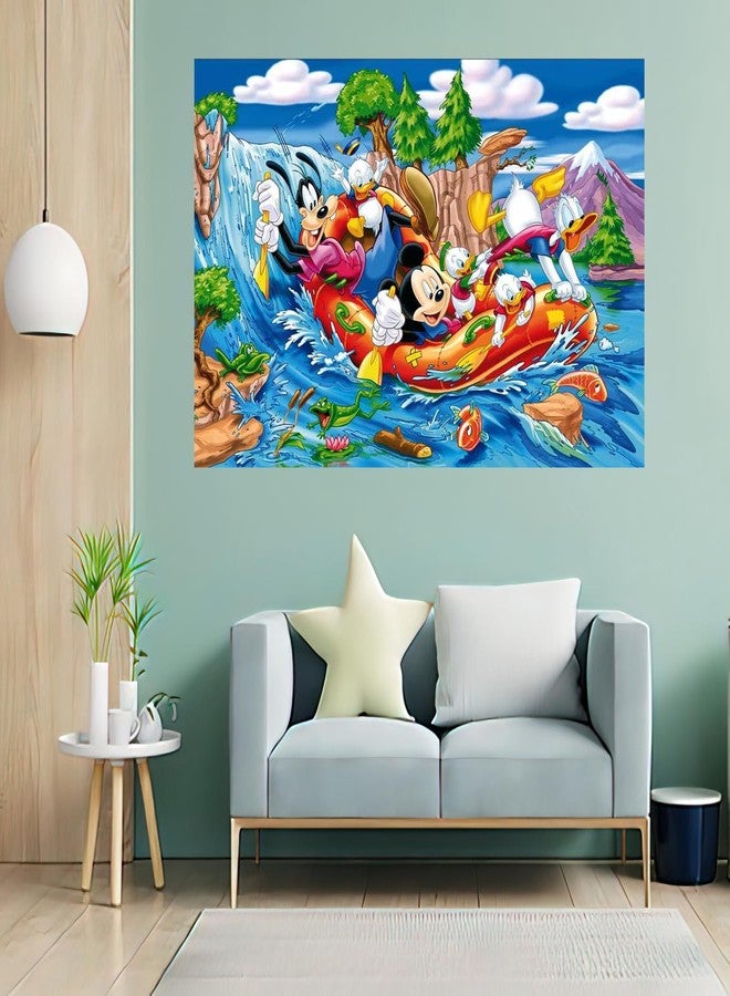 wallpics® Mickey Mouse Cartoon Painting Poster Waterproof Vinyl Sticker for Kids Room,Home Decor || can1395-1 - Image 4