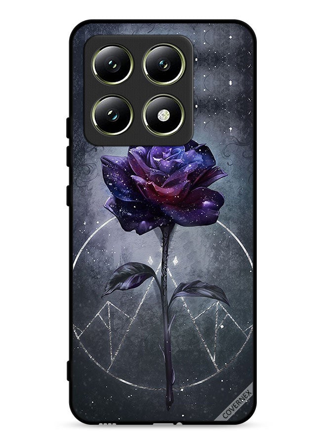 Covernex Xiaomi 14T 5G Protective Case Cover Dark Flower Wallpaper - Image 1