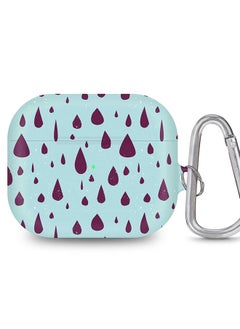 StylePods Case for Airpods 3rd Gen Case With Anti-Lost Keychain - Hard Rain