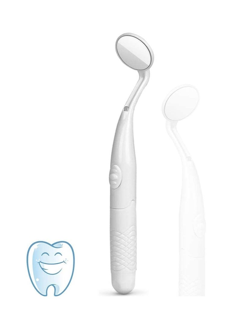 SYOSI Dental Mirror with Light, Teeth Inspection LED Mirror, Anti-Fog Mouth Mirror, Dentist Oral Care Tool - Image 1