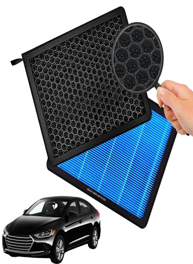 ZEZUT Honeycomb Structured Activated Carbon Cabin Air Filter, Durable and sturdy,Fit for Hyundai Elantra 2017-2020,Accent 2018-2022,Elantra GT 2018-2020 & Kia Forte 2019-2024,Forte5,Rio 2018-2024 (1 PACK) - Image 1