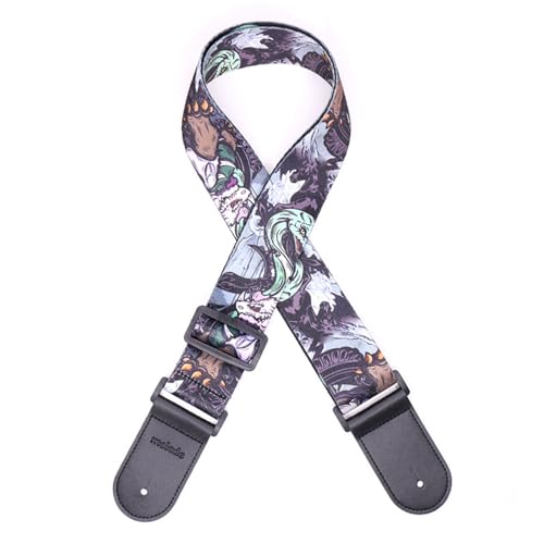 JSHshield Guitar Strap, Adjustable Guitar Shoulder Strap For Bass, Electric & Acoustic Guitar - Image 1
