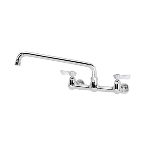 Krowne 12-812L 8" Silver Series Low Lead Wall Mount Faucet with 12" Swing Spout | Commercial Kitchen Bar Sink Accessory for Restaurant Catering | 1.8 GPM | 2"W x 12"D x 18"H, Chrome-Plated Brass, NSF - Image 3