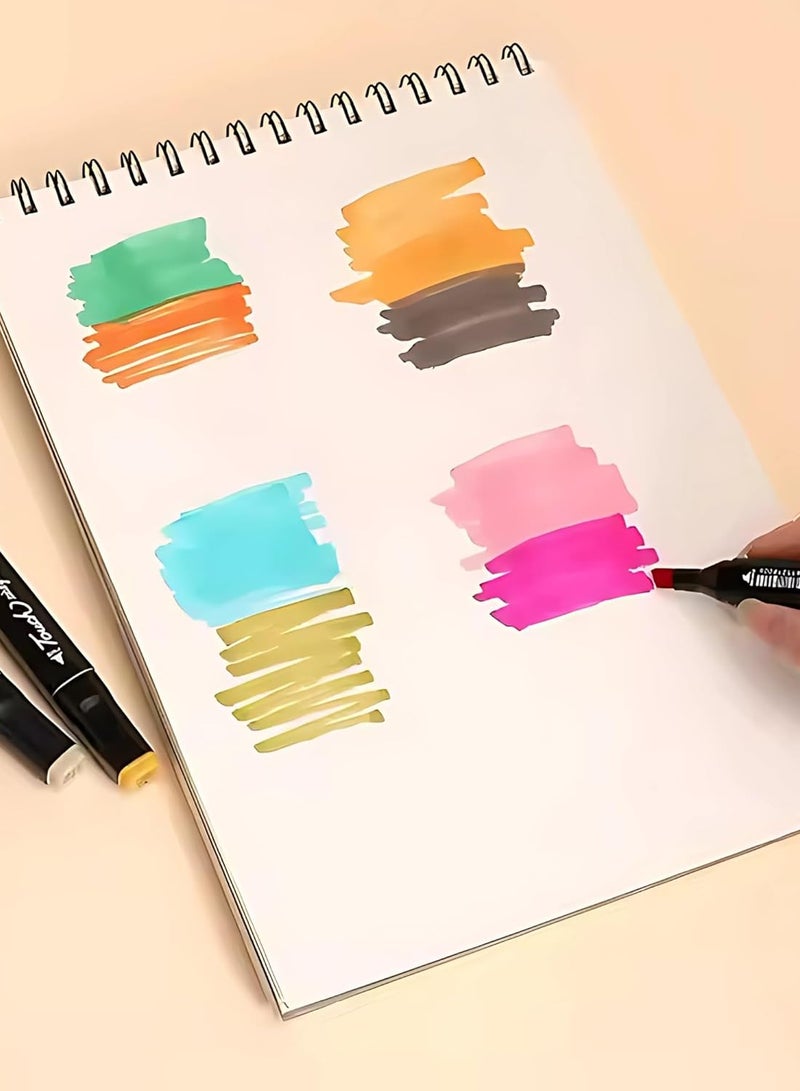 Touch Twisoo Dual Tip Art Markers with Carrying Case – Odorless & Non-Toxic Twin Head Permanent Colouring Marker Pens for Kids, Adults & Beginners for Painting, Sketching, Drawing, Calligraphy (36 Pcs) - Image 5