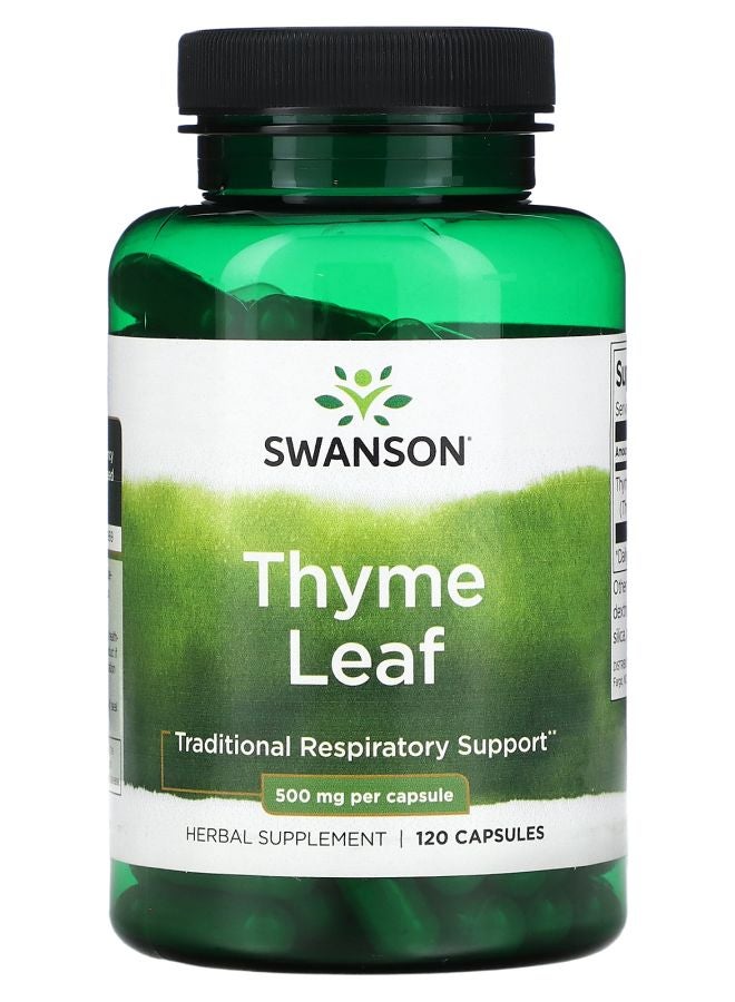 SWANSON Thyme Leaf 500 mg  120 Capsules