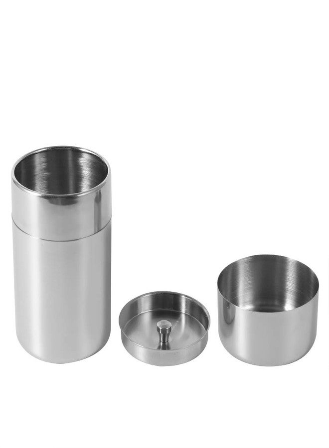 Zerodis Stainless Steel Tea Canister, Small Kitchen Canisters for Tea Coffee Sugar Storage, Canister Container Set with Air Tight Lid for Loose Tea, Coffee and Spices(S) - Image 1
