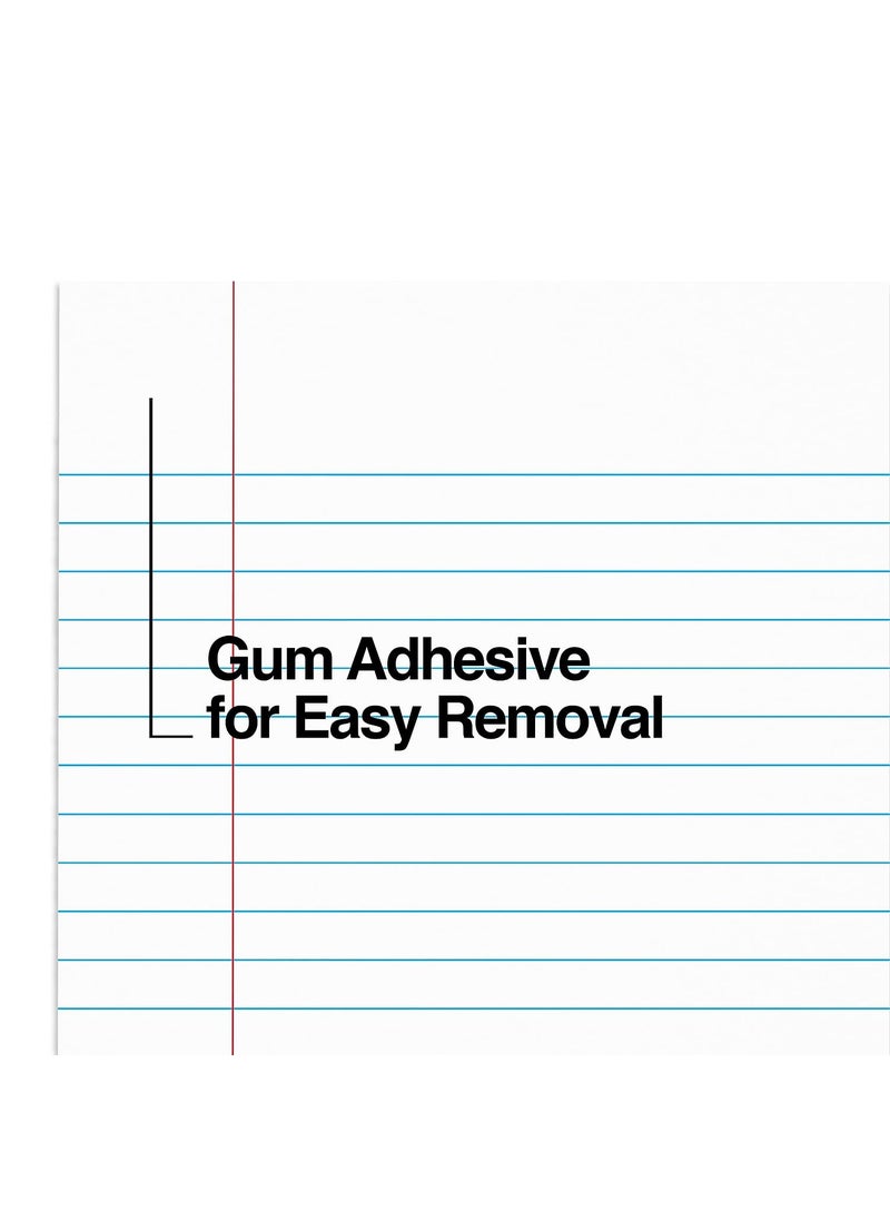 Staples STAPLES 185322 812Inch x 14Inch White GlueTop Notepad Wide Ruled 12Pack Office Product  - Image 4