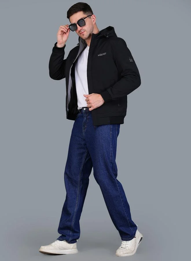 فورت كولينز جاكيت أسود فاخر خفيف الوزن