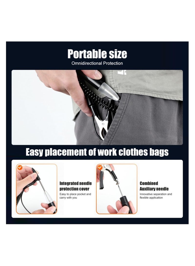 Heavy Duty Auto LED Test Light, 5-30V Digital Fuse Tester with Polarity Indicator, Extended Spring Wire Circuit Diagnostic Tool for Car and Truck Low DC Voltage Repairs. - Image 5