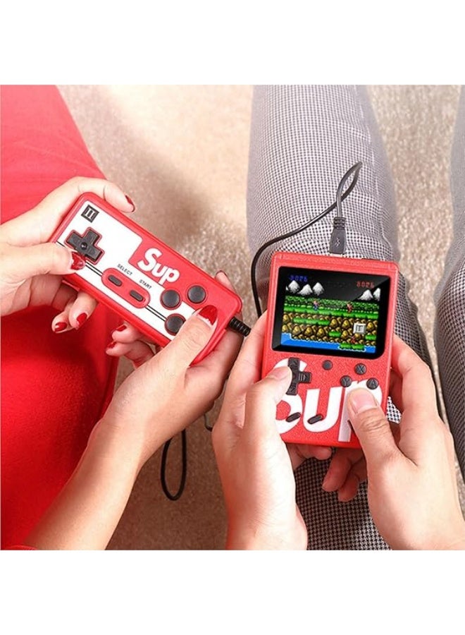 SUP 400-In-1 Portable Retro Handheld Gaming Console- Red - Image 2