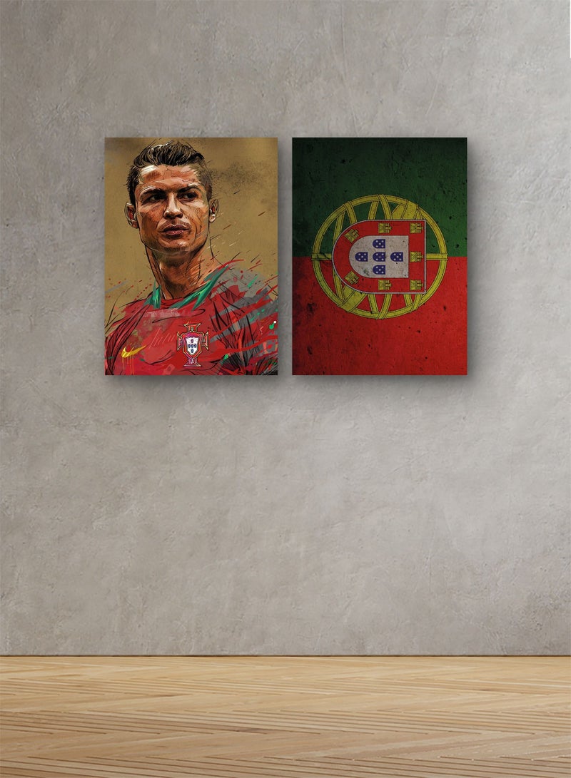ماركتنا لوحة خشبية لرياضة لبطولة كأس العالم لكرة القدم 60x80سم 0.5كغ - Image 1