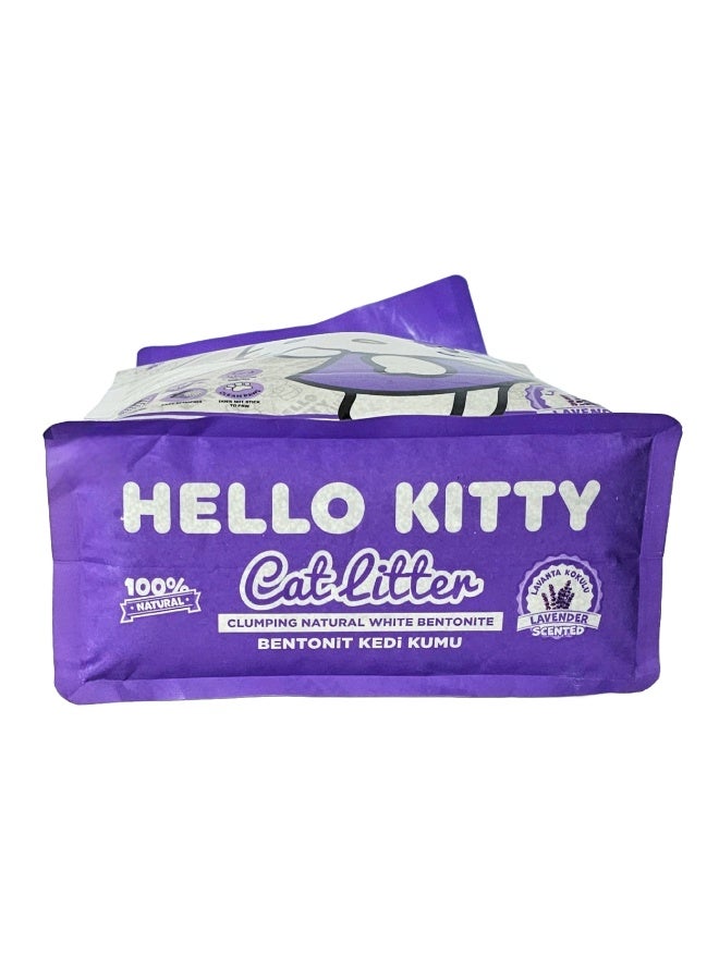 Hello Kitty Cat Litter – 100% Natural Bentonite – Lavender Scented – Strong Clumping, Odour Control, Low Dust – 5 Litre - Image 4