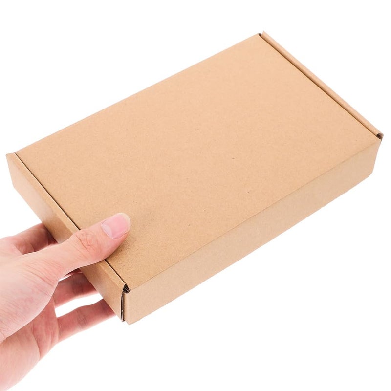 10 Kraft Paper Boxes Square Shipping Mailer Packaging Small Business Use - Image 5
