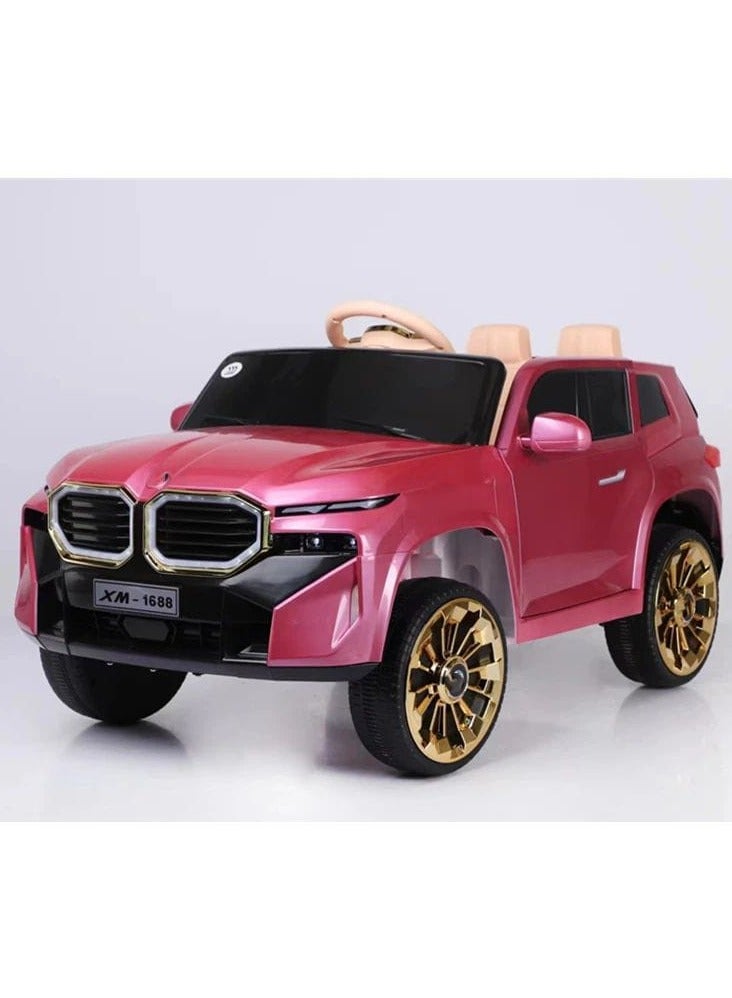Electric ride-on car for children, car 2024, dazzling with its colors and wonderful design, multi-colored (pink) - Image 1