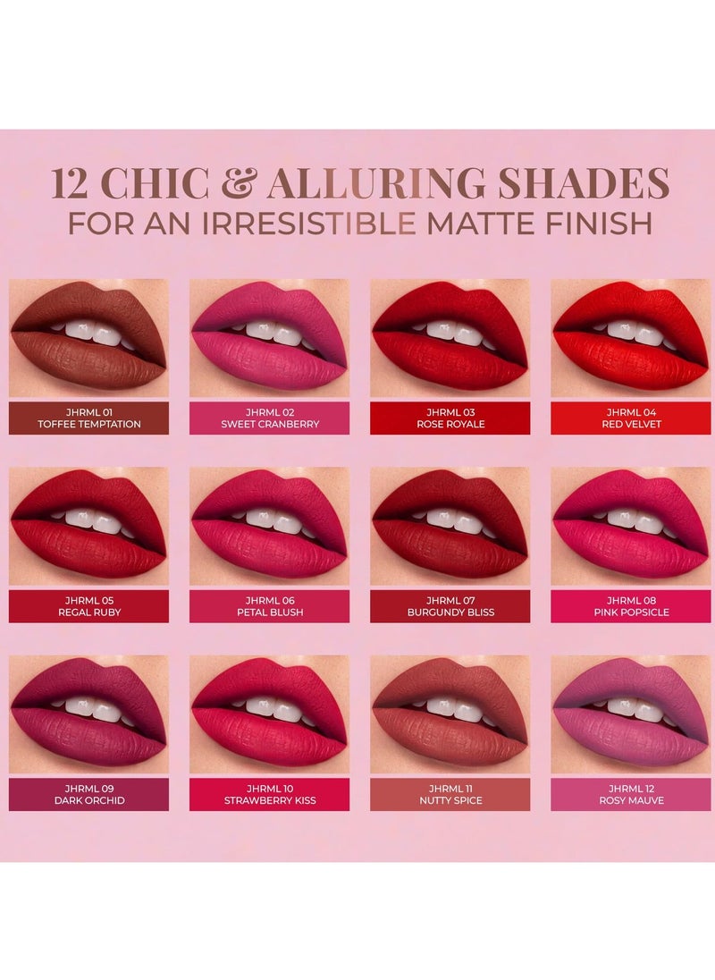 Just Herbs Just Herbs Relaxed Matte Liquid Lipstick 4ml Strawberry  - Image 3