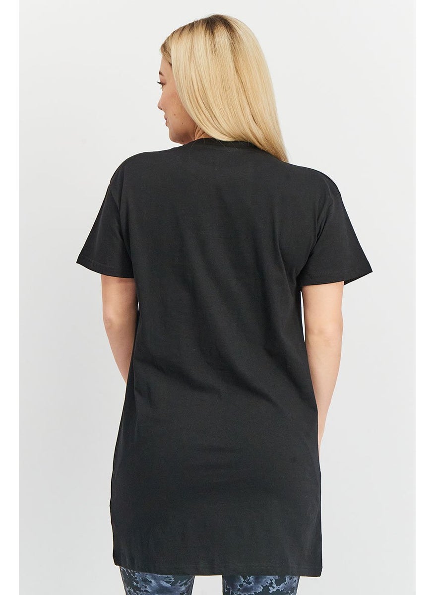 Women Crew Neck Short Sleeve Graphic Top, Black - pzsku/ZE5369BC3E1471CC42EFCZ/45/_/1739801828/5d8be85d-e511-43b5-ad83-91d745a4fdc5