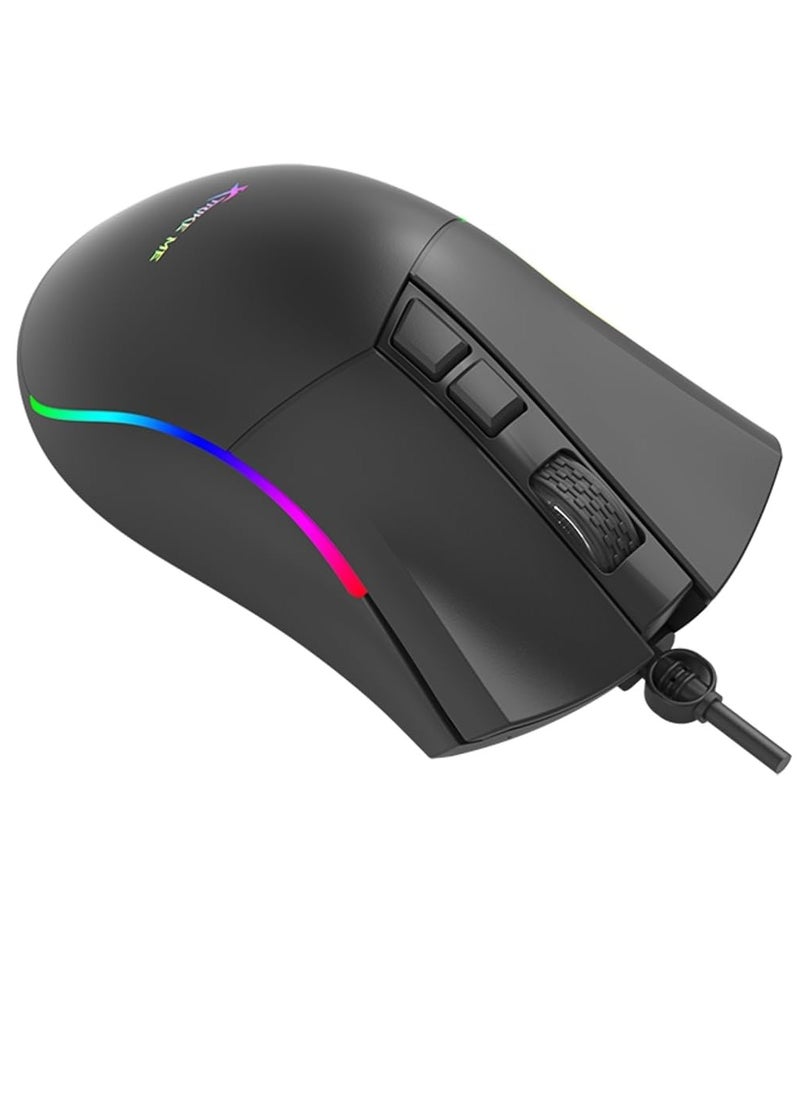 إكسترايك-مي - ماوس الألعاب GM226 RGB - مستشعر بصري 7200 نقطة في البوصة - 7 أزرار قابلة للبرمجة - مع البرنامج - Image 1
