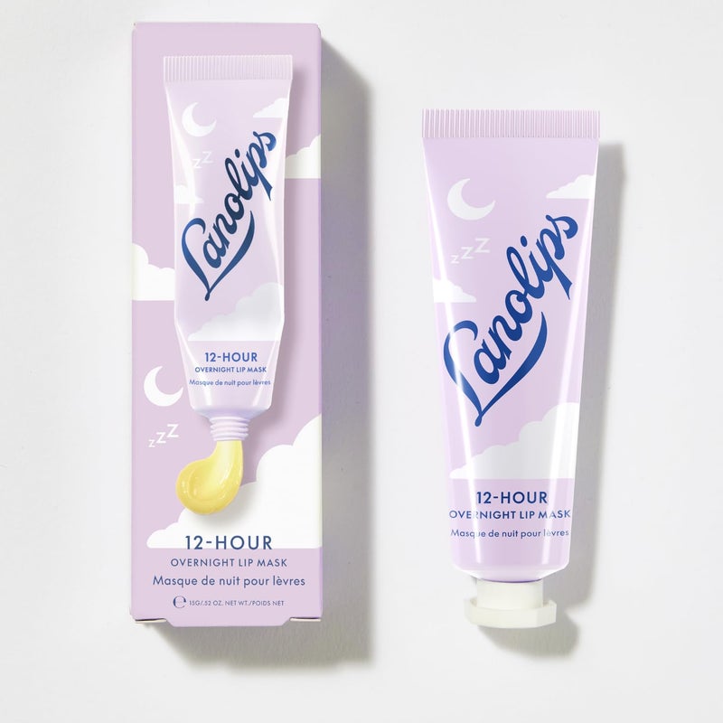 Lanolips 12 Hour Overnight Lip Mask - Rich Lanolin Lip Balm with Hyaluronic Acid, Vitamin C & Ceramides - Restore, Soften & Replenish While You Sleep - Cruelty-Free Hydrating Balm (0.52 oz / 15 g) - Image 2
