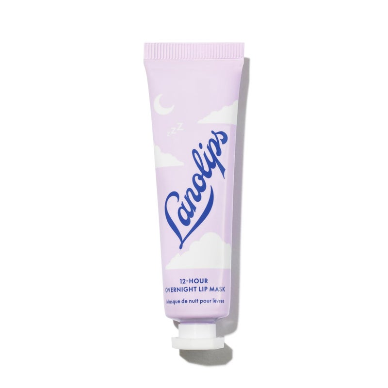 Lanolips 12 Hour Overnight Lip Mask - Rich Lanolin Lip Balm with Hyaluronic Acid, Vitamin C & Ceramides - Restore, Soften & Replenish While You Sleep - Cruelty-Free Hydrating Balm (0.52 oz / 15 g) - Image 1