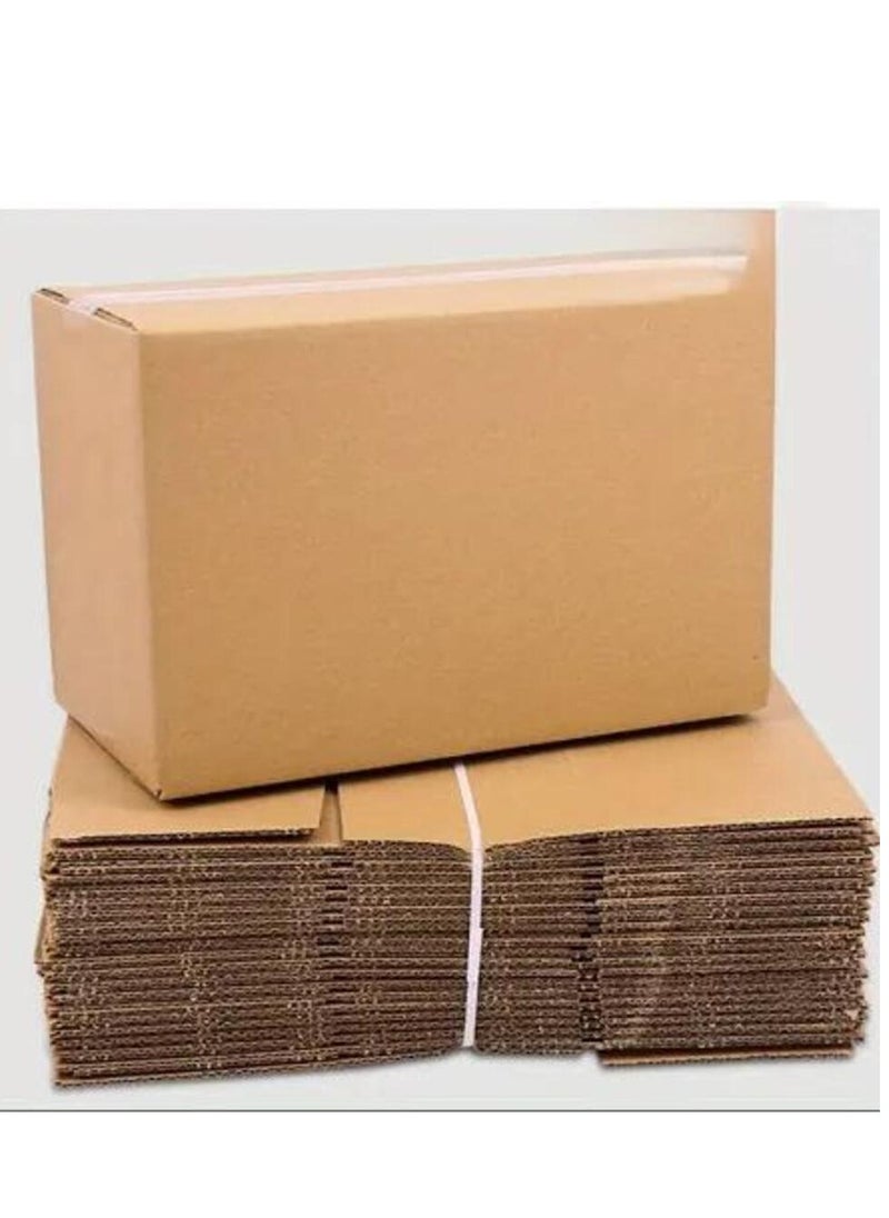Generic - Set of 5 Heavy-Duty Shipping Boxes – 50x50x50 cm – Strong Foldable Cardboard Cartons for Packaging, Moving, and Storage - Image 1