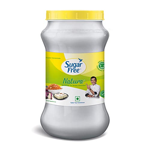 Sugar Free سكر خالي من السعرات ناتورا، 1 كجم، جرة | يعادل حلاوة 10 كجم سكر | آمن 100% | مثبت علمياً ومختبر | حلو مثل السكر ولكن بدون سعرات حرارية - Image 1