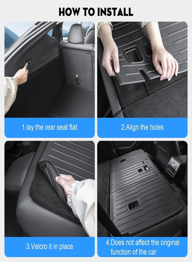 KUNIST Rear Seat Back Protector for Tesla Model Y 2026 [Upgraded TPE] Second Row Seats Back Cover Durable Backrest Mats for 2025-2026 New Model Y Juniper Accessories - Image 4