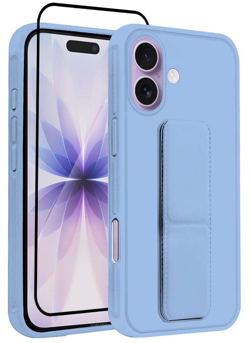 CATANES 2 Packs Premium PU Leather Case for iPhone 17 with Stand Function Shockproof and Anti Scratch Finger Grip with 3D Screen Protector - Image 1