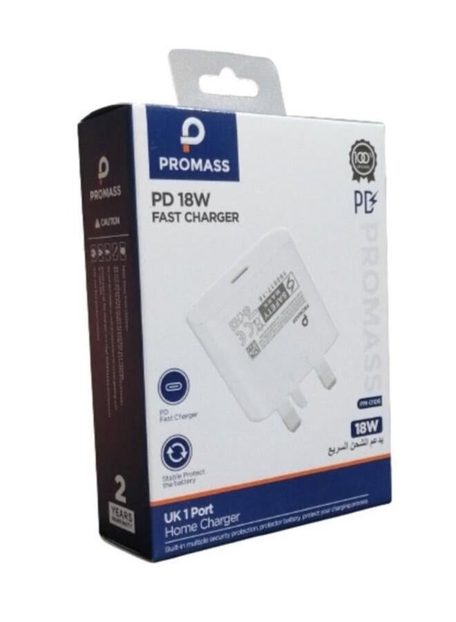 PROMASS Original Wall Charger Supports Fast Charging Type PD 18W - Image 3