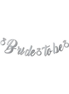 Meri Parti Meri Party Calligraphy Banner Silver Bride To Be Party Decorations 