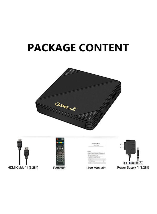وونكت Q96 Pro Mini Smart Android 11.1 TV box 2GB/16GB Amlogic S905L رباعي النواة 2.4G/5G WIFI 4K H265 مشغل الوسائط رباعي النواة مع منافذ LAN HD AV - Image 3