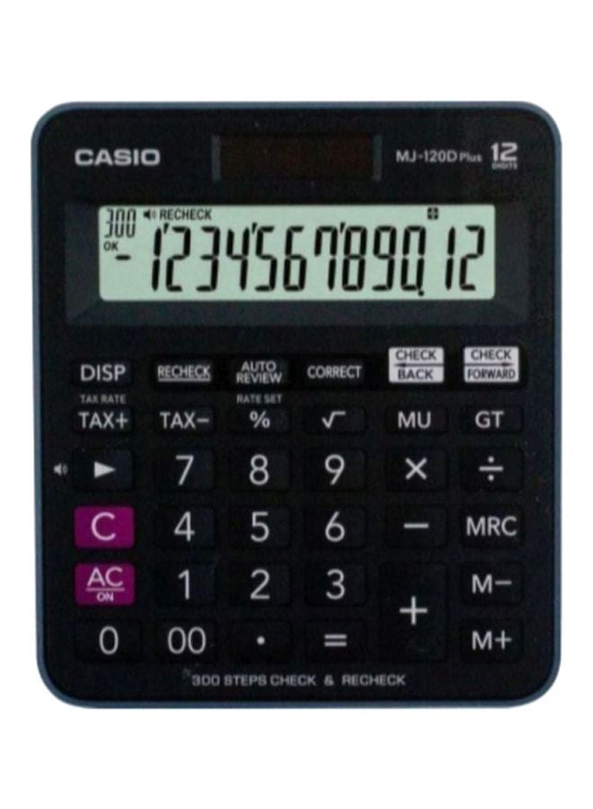 12 Digits Desktop Calculator Black