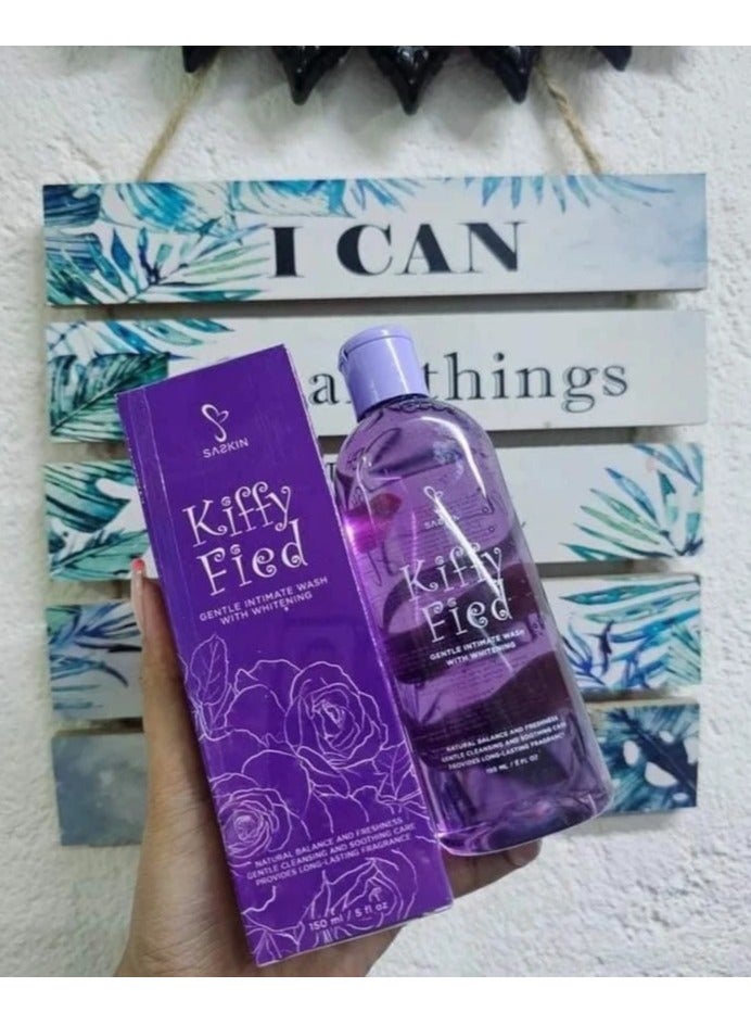 SASKIN Kiffy Fied Gentle Intimate Wash with Whitening 150ml - Image 3