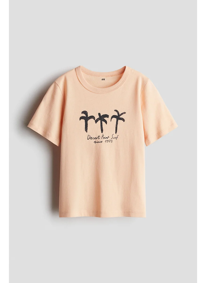 اتش اند ام Printed Cotton T-Shirt
