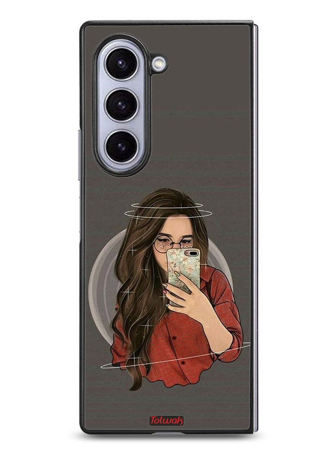 Tolwak Samsung Galaxy Z Fold6 Protective Case Cover Making Selfie - Image 1