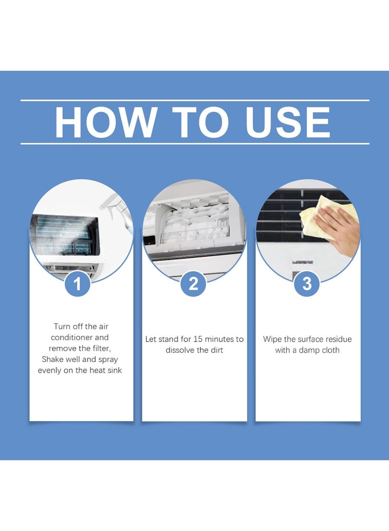 Zikra Air Conditioner Foaming Cleaner Spray - No-Rinse Coil Cleaner for AC Units | Deep Cleaning Foam for Indoor/Outdoor HVAC Systems, Removes Dust, Mold & Odors (120ml) - Image 4