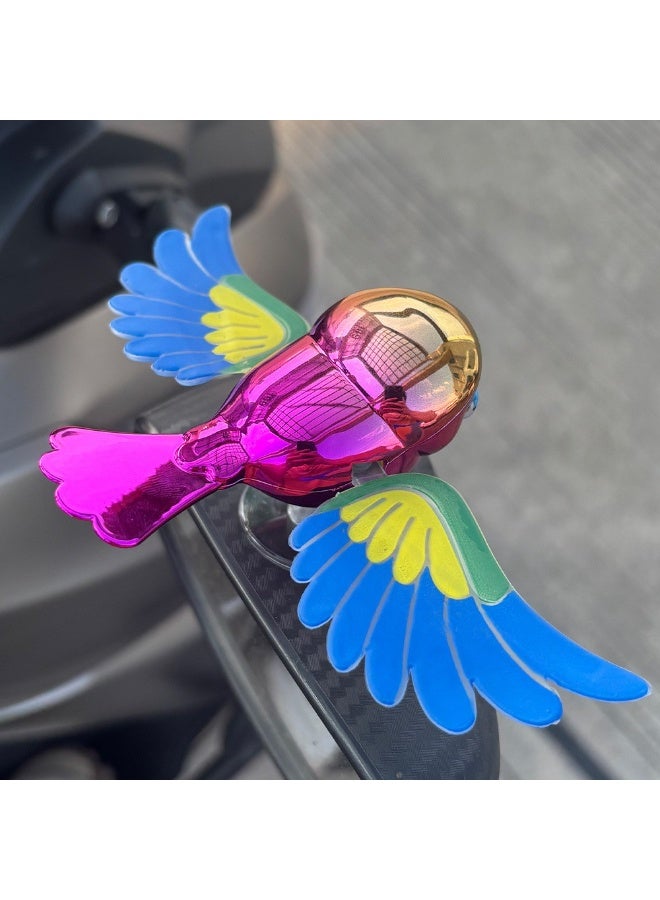 ديناميكي فلافينغ بيرد دويو (حزمة 2) | تنتشر الأجنحة تلقائياً بسرعة 30+ كم / ساعة  الزينة النهائية لمراآة الرؤية الخلفية الأحمر / الأخضر - Image 3