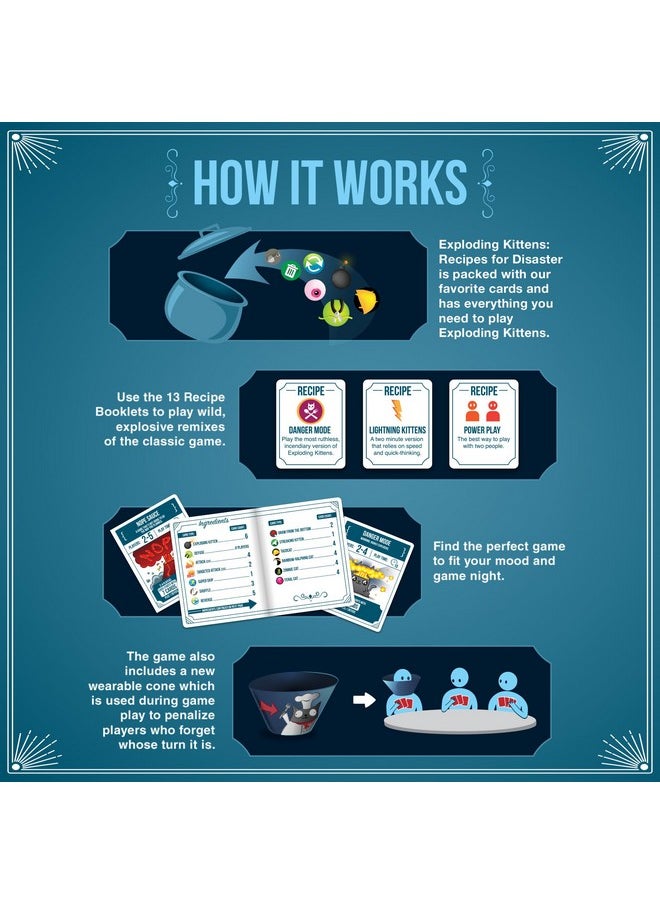 Exploding Kittens LLC Recipes for Disaster by Exploding Kittens - 2-5 Players - Ages 7+ - 15 Minutes to Play - Deluxe High Stakes Card Game - Ideal for Party, Family Game Night, Kids and Adults  - Image 4