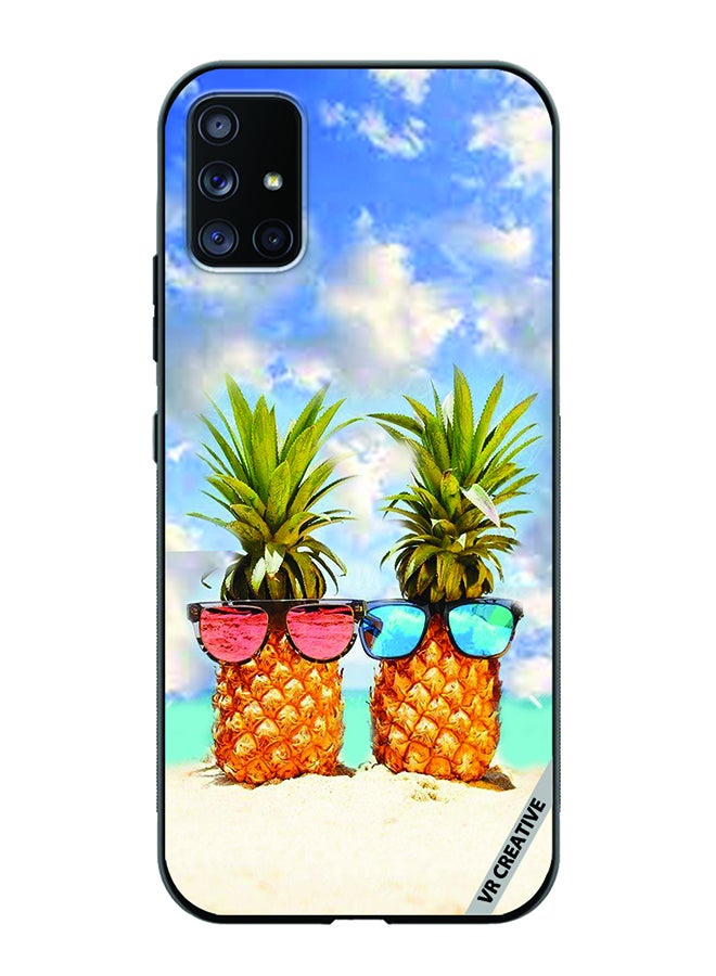 VR CREATIVE Protective Case Cover For Samsung Galaxy A51 5G Pineapple Design Multicolour - Image 1