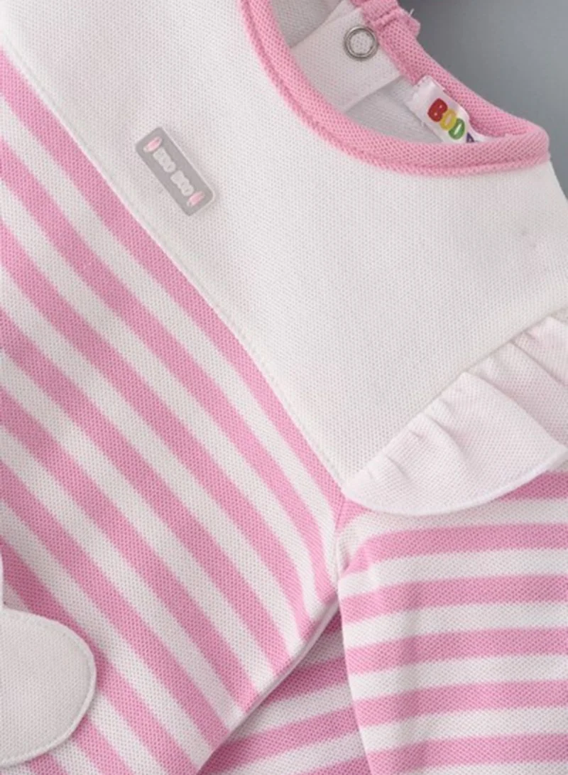 Boo Boo Infant Striped Footed Romper