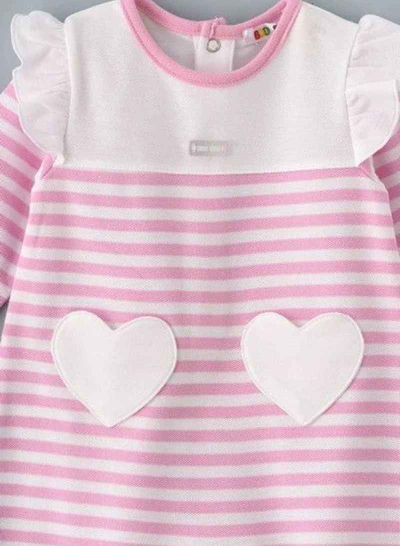 Boo Boo Infant Striped Footed Romper