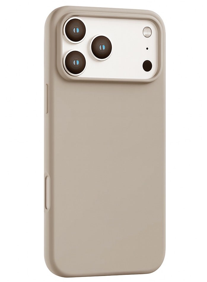 O Ozone Compatible with iPhone 17 Pro Max Case , Slim Liquid Silicone 3 Layers Soft Gel Rubber Shockproof Protective Cover with Anti-Scratch Microfiber Lining- Grey - Image 1
