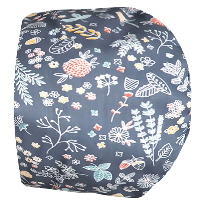 Unisex Scrub Cap Flower Printed Adjustable Tie Hat for Women and Men Wearing - Image 3