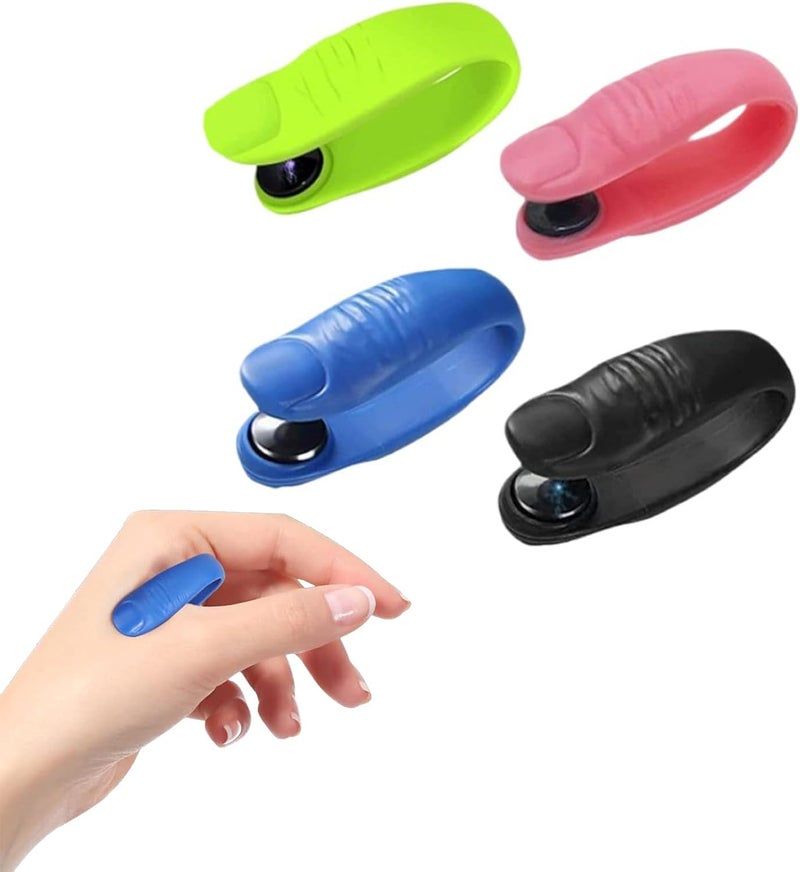 4 Pack Migraine Pressure Point Clips Effective Acupressure Tools for Headache Relief Stress Reduction and Tension Alleviation LI4 Hand Clips in Assorted Colors - Image 1