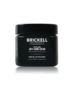 Brickell Men's Products Brickell Men's Revitalizing Anti-Aging Cream For Men, Face Moisturizer For Face To Reduce Fine Lines and Wrinkles, Natural and Organic Anti Wrinkle Night Face Cream, 2 Ounce, Scented  - Image 1