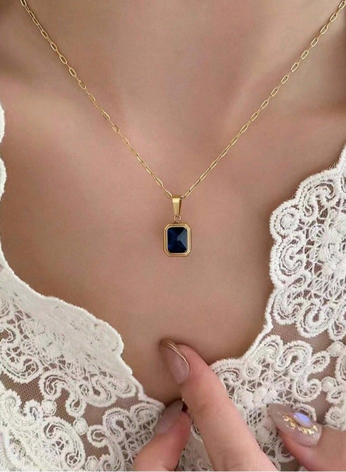 Attractives Trendy & Simple Stainless Steel Gold Plated Necklace For Women - Image 1