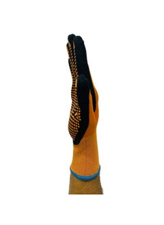 TAHA SAFETY N2512 Orange Dotted Foam Safety Gloves - High Dexerity Durable Grip and Protection | PACK OF 2 Pair - pzsku/ZE537909EE2A1611BFCE2Z/45/_/1733240128/6759acf4-999b-4b7c-8f37-de6b9260fc13