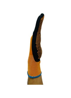 TAHA SAFETY N2512 Orange Dotted Foam Safety Gloves - High Dexerity Durable Grip and Protection | PACK OF 2 Pair - pzsku/ZE537909EE2A1611BFCE2Z/45/_/1733240173/6fdd0bca-d3c9-4a7e-85b1-0b5a49e21be3