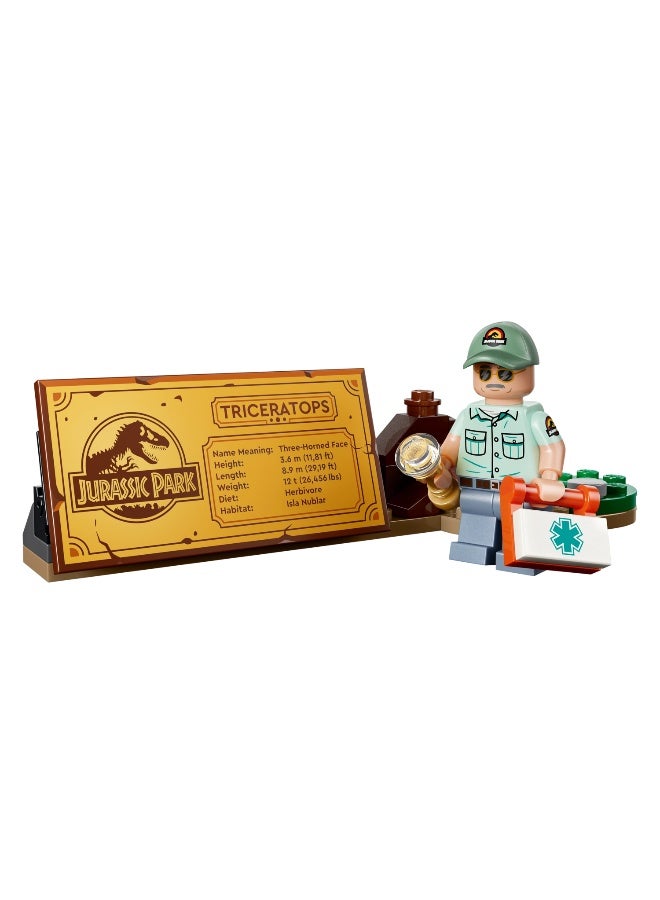LEGO Jurassic World Dinosaur Fossils: Triceratops 77985 Building Toy Set ( Pieces) - Image 4